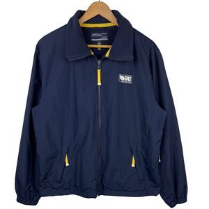 Vtg American Eagle Windbreaker Jacket Mens AE77 Performance Full Zip Vented XL‎